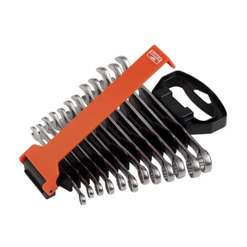 Bahco Combination Spanner Set of 12 Metric Chrome Polish