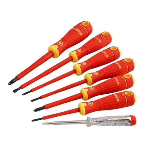 Bahco BAHCOFIT Insulated Screwdriver Set of 7 Slotted / Phillips