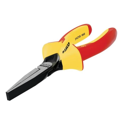 Bahco 2421S ERGO&acirc;&cent; Insulated Flat Nose Pliers 160mm (6.1/4in)