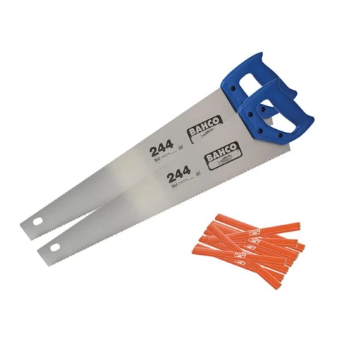 Bahco 2 x 244 Hardpoint Handsaw 550mm (22in) & Pack of 10 Pencils