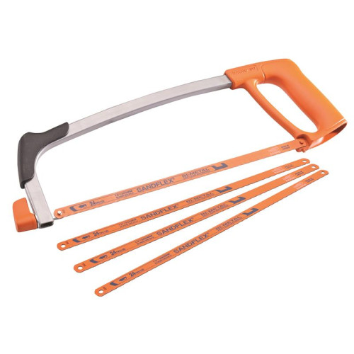 Bahco 317 Hacksaw 300mm (12in) with 3 Extra Blades Free