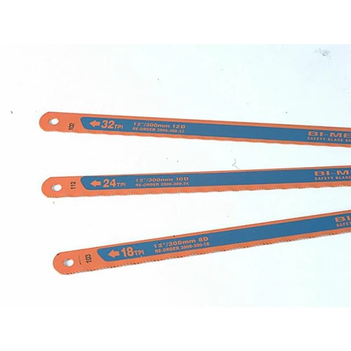 Bahco 3906 Sandflex Hacksaw Blades 300mm 12in Pack 3 (18, 24 & 32tpi)