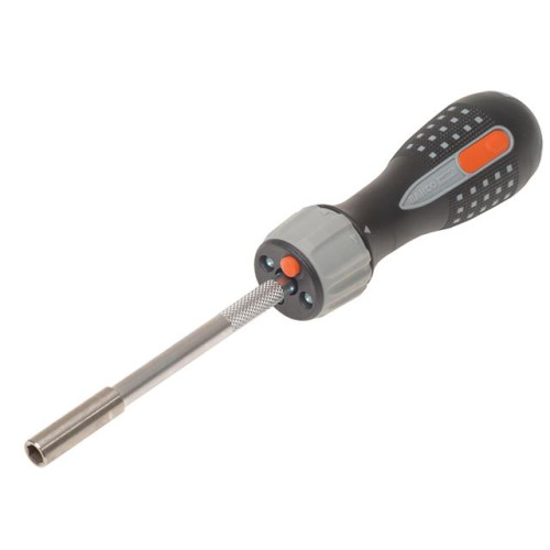 Bahco 808050L Ratchet Screwdriver + Bits + LED Lights