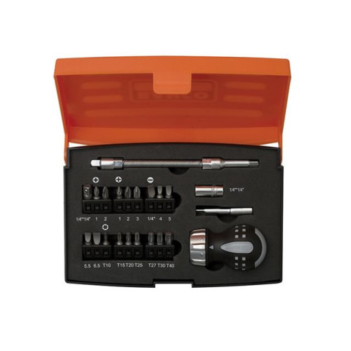 Bahco Stubby Ratchet Screwdriver Set, 22 Piece