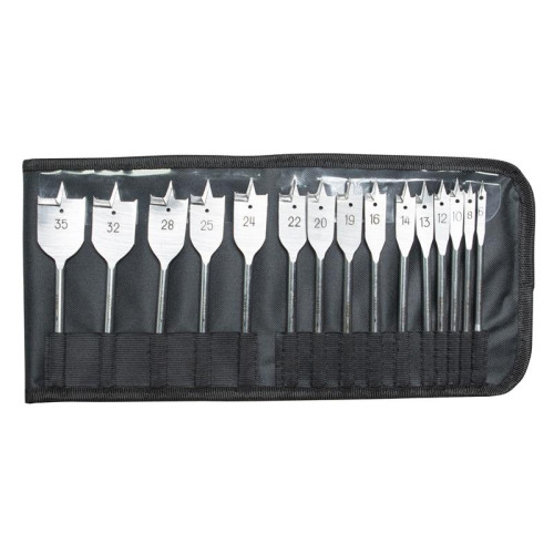 Bahco 9629 Series Flat Bit Set, 15 Piece