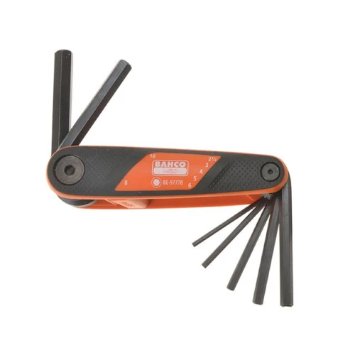 Bahco Hexagon Key Folding Set of 7 2.5mm-10mm