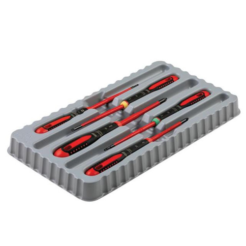 Bahco BE-9871SL ERGOâ„¢ Slim VDE Insulated Screwdriver Set, 5 Piece