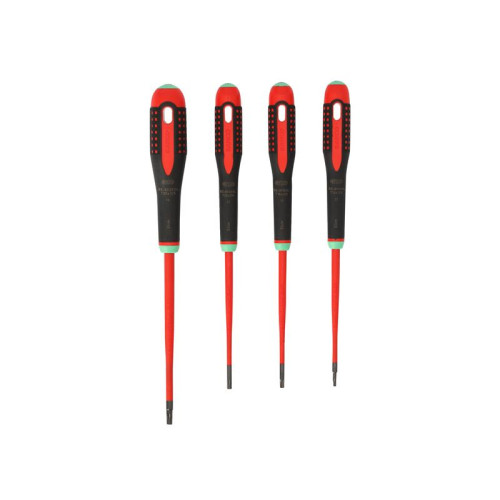 Bahco BE-9880SL ERGOâ„¢ Slim VDE Insulated Screwdriver Set, 4 Piece
