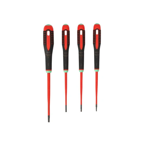Bahco BE-9880SL ERGO&acirc;&cent; Slim VDE Insulated Screwdriver Set, 4 Piece