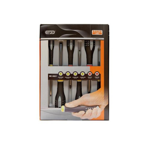 Bahco BE-9881 ERGO⢠Screwdriver Set 6 Piece Slot / Phillips