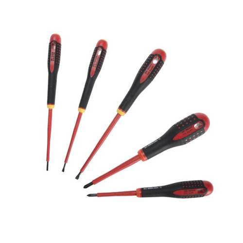 Bahco Insulated ERGOâ„¢ Screwdriver Set 5 Piece Slotted / Phillips