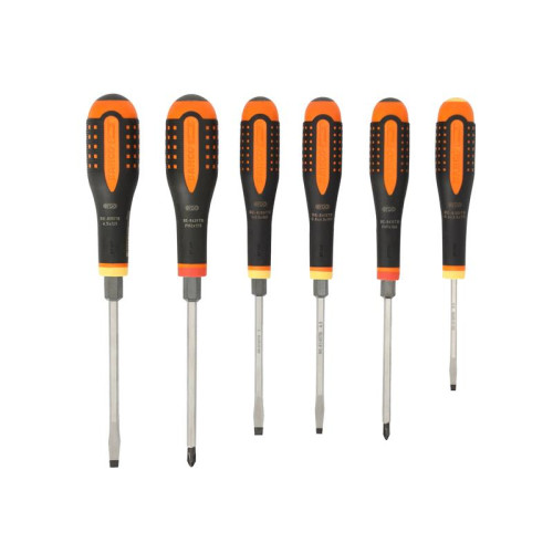 Bahco BE-9881TB ERGO⢠Through Blade Screwdriver Set, 6 Piece