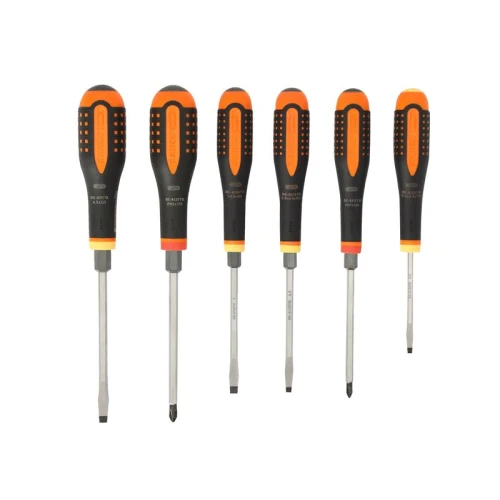 Bahco BE-9881TB ERGO&acirc;&cent; Through Blade Screwdriver Set, 6 Piece