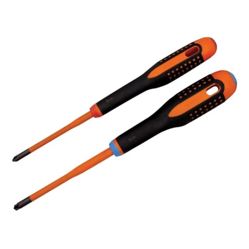 Bahco Insulated ERGO&acirc;&cent; SLIM Combi Screwdriver Twin Pack