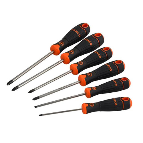 Bahco BAHCOFIT Screwdriver Set of 6 Slotted / Phillips / Pozi