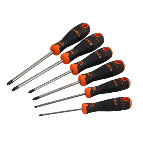 Bahco BAHCOFIT Screwdriver Set of 6 Slotted / Phillips / Pozi