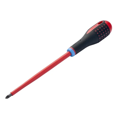 Bahco ERGO&acirc;&cent; VDE Insulated Pozi Screwdriver PZ1 x 80mm