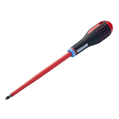 Bahco ERGO&acirc;&cent; VDE Insulated Pozi Screwdriver PZ2 x 100mm