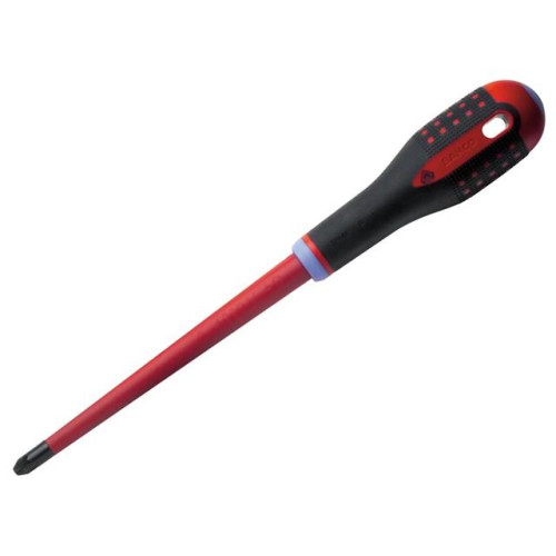Bahco ERGO⢠Slim VDE Insulated Pozidriv Screwdriver PZ2 x 80mm