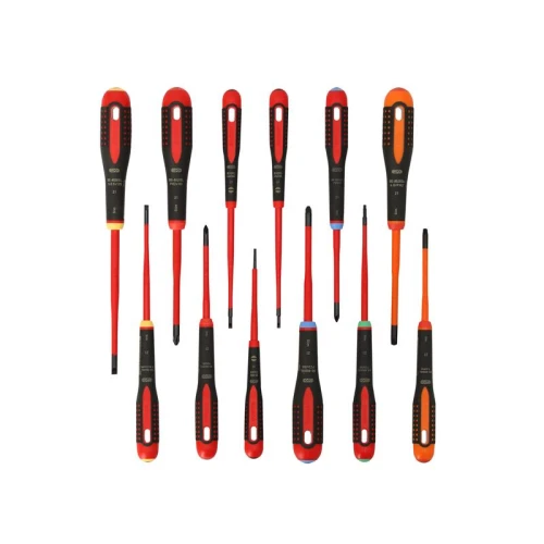 Bahco BE-9878SL ERGO&acirc;&cent; Slim VDE Insulated Screwdriver Set, 12 Piece