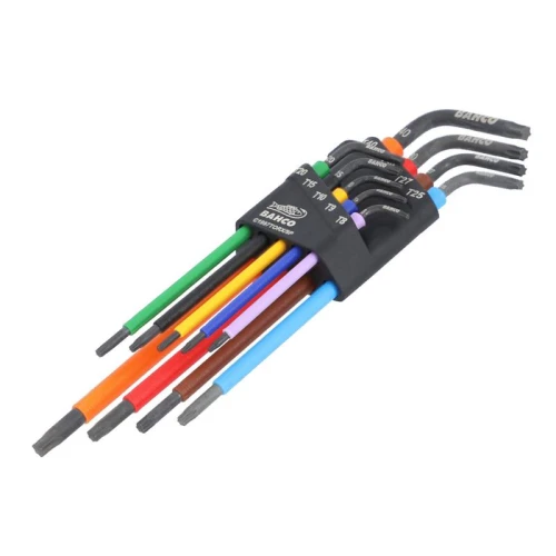 Bahco C1997TORX/9P Long TORX&Acirc;&reg; Coloured L-Key Set, 9 Piece