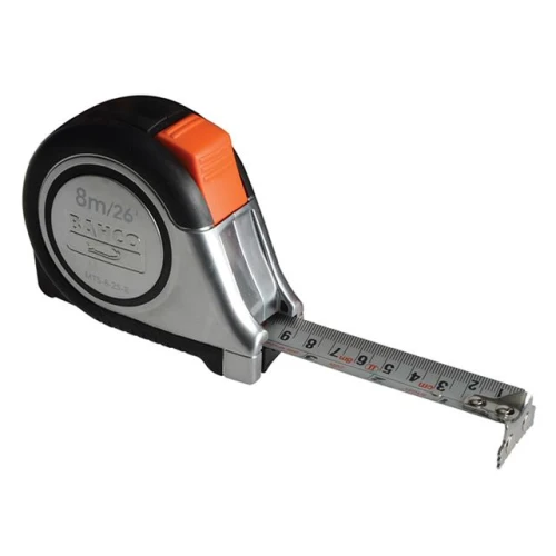 Bahco MTS Auto Tape 8m / 26ft (Width 25mm) Reversible Magnetic Tip
