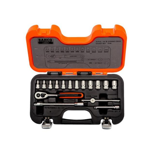 Bahco S160 Socket Set 16 Piece 1/4in Drive