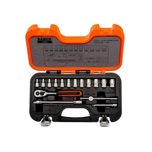 Bahco S160 Socket Set 16 Piece 1/4in Drive
