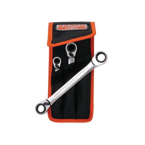Bahco Reversible Ratchet Spanners Set 3 Piece