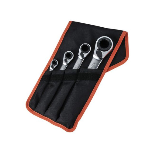 Bahco Reversible Ratchet Spanners Set 4 Piece 8-27mm