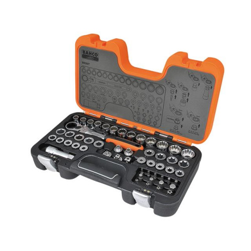 Bahco S530T Pass-Through Socket Set 53 Piece