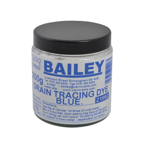 Bailey 1992 Drain Tracing Dye - Blue