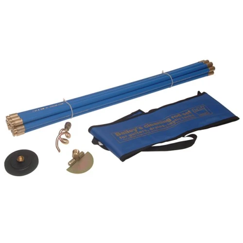 5431 Universal /4in Drain Rod Set 3 Tools In Carry Bag
