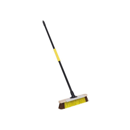 Bulldozer Heavy-duty Utility Broom with Metal Scraper 380mm (15in)