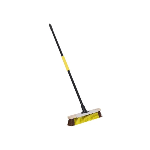 Bulldozer Heavy-duty Utility Broom with Metal Scraper 380mm (15in)