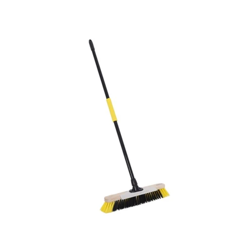 Bulldozer Dual Fill Soft PET Broom with Metal Scraper 457mm (18in)