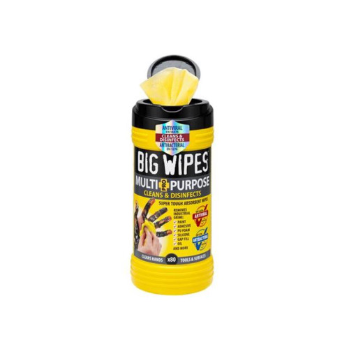 Big Wipes Black Top 4x4 Multi-Purpose Hand Cleaners Tub of 80