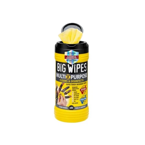 Big Wipes Black Top 4x4 Multi-Purpose Hand Cleaners Tub of 80
