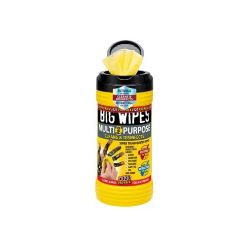 Big Wipes Black Top 4x4 Multi-Purpose Hand Cleaners Tub of 120