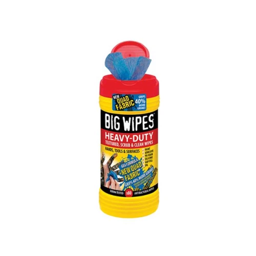 Big Wipes Red Top 4x4 Heavy-Duty Hand Cleaners Tub of 80