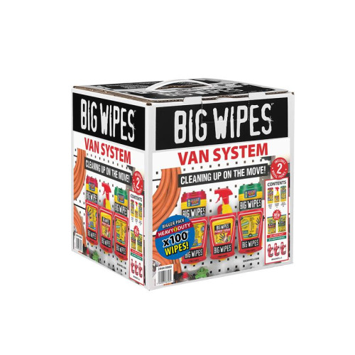Big Wipes Van System Racking & Dispensing Kit, 8 Piece