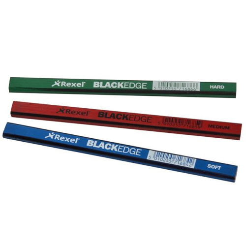 Blackedge Carpenters Pencils - Assorted Card of 12