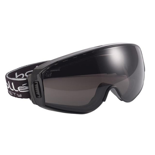 Bolle Pilot Ventilated Safety Goggles - Smoke