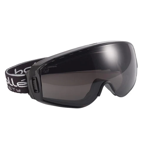 Bolle Pilot Ventilated Safety Goggles - Smoke