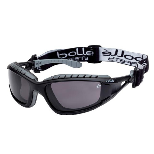 Bolle Tracker Safety Glasses Vented Smoke