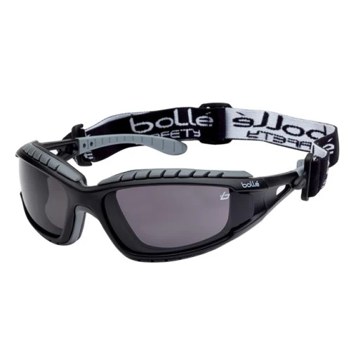 Bolle Tracker Safety Glasses Vented Smoke