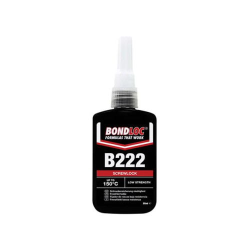 Bondloc B222 Screwlock Low Strength Threadlocker 50ml