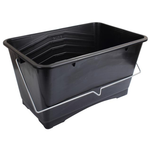 BLACK PLASTIC SCUTTLE 355mm - 14"