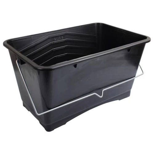 BLACK PLASTIC SCUTTLE 355mm - 14" 