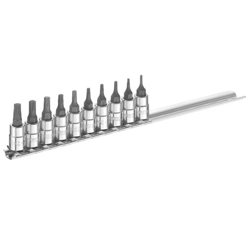 Britool Socket Set of 10 Torx 1/4in Drive